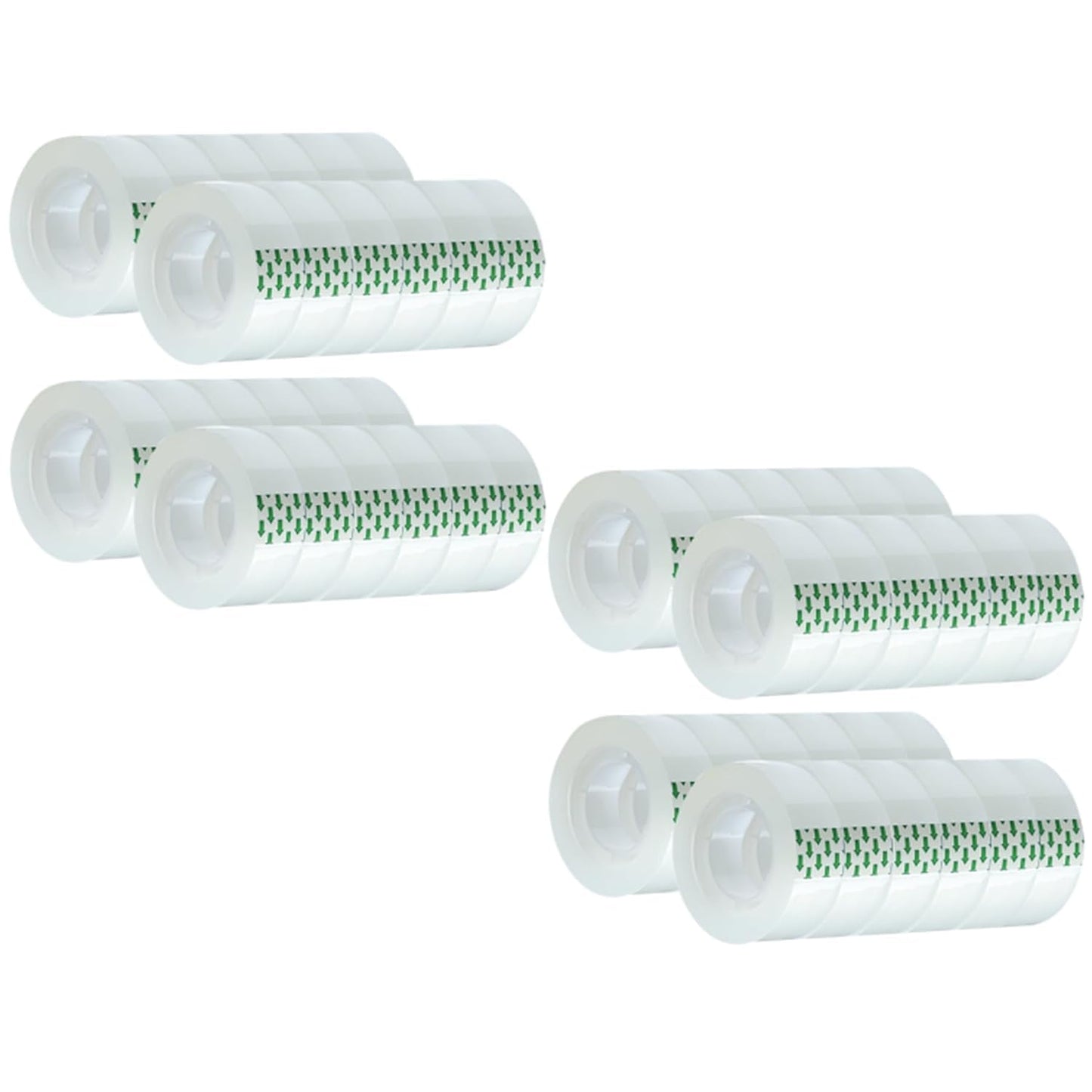 48 Rolls Clear Tape Refill - Tear by Hand, Transparent Tape Rolls for Dispenser, 3/4" x 1000 inch