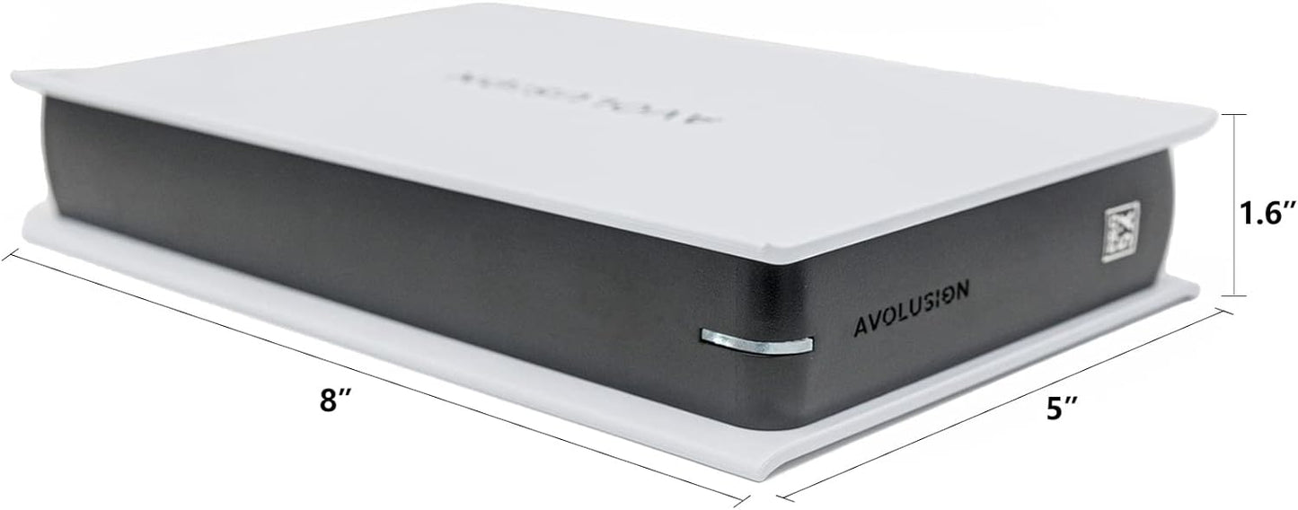 Avolusion PRO-5X Series 6TB USB 3.0 External Hard Drive for WindowsOS Desktop PC/Laptop (White) - 2 Year Warranty (Renewed)