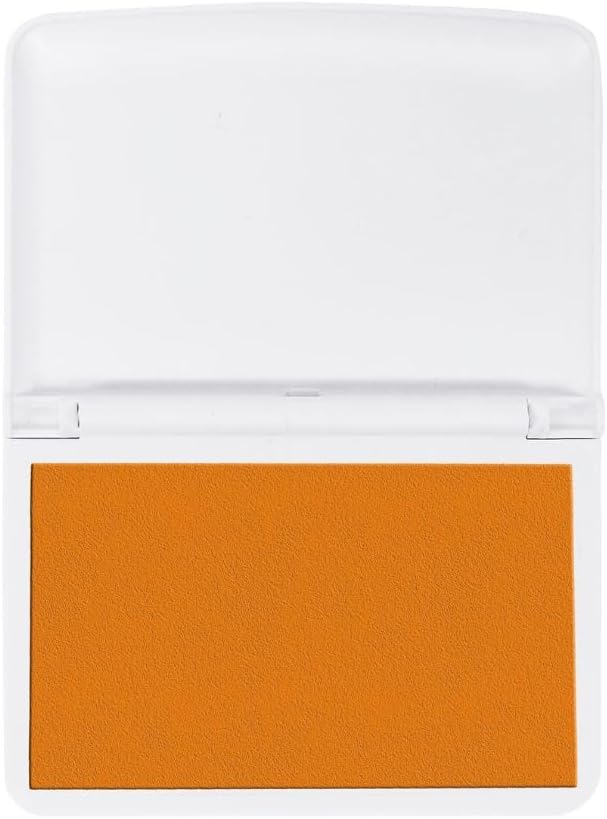 COLOP Make Series, Ink Stamp Pads, with Non-Toxic Premium Ink, Water-Based Acid-Free (Shiny Orange, Make 1-1-15/16" x 3-1/2")