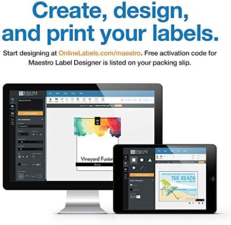 2.625" x 1" Waterproof Clear Gloss Address Labels - Pack of 750 Transparent Labels, 25 Sheets - Compatible with Laser Printers, OL875CL, OnlineLabels