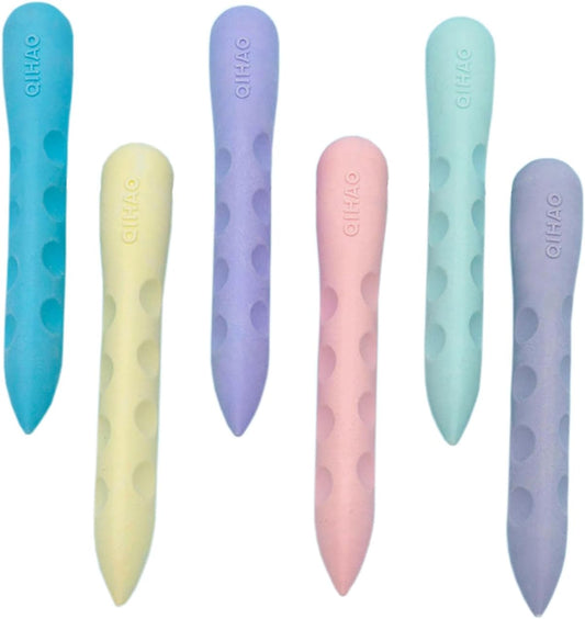 Colorful Erasers 3 Pack Pencil Erasers Grippable Erasers for Kids Bulk for Students School Supplies Office Prize Gifts(Colorful Holes Small)