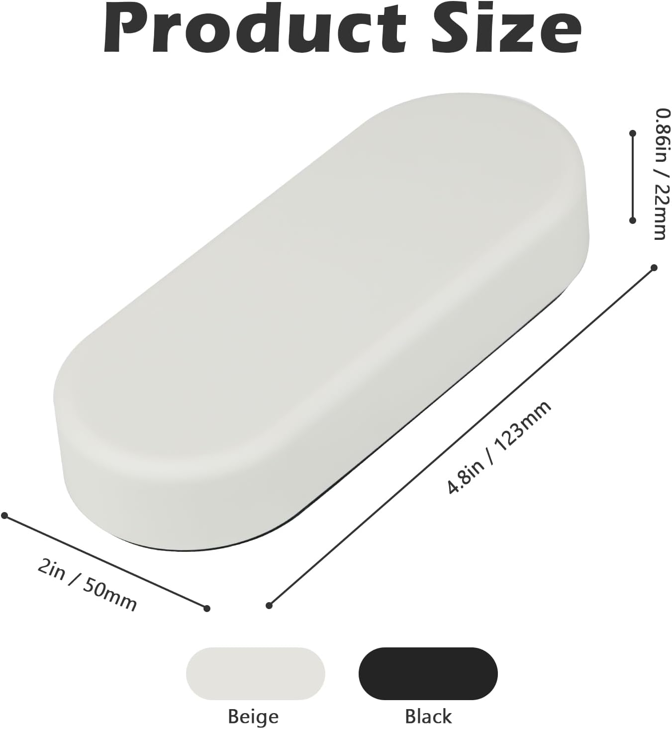 Ddaowanx Dry Erase Erasers, Magnetic Whiteboard Eraser Classroom Must Haves for Students Teachers, School Supplies (2 Pack, Black)