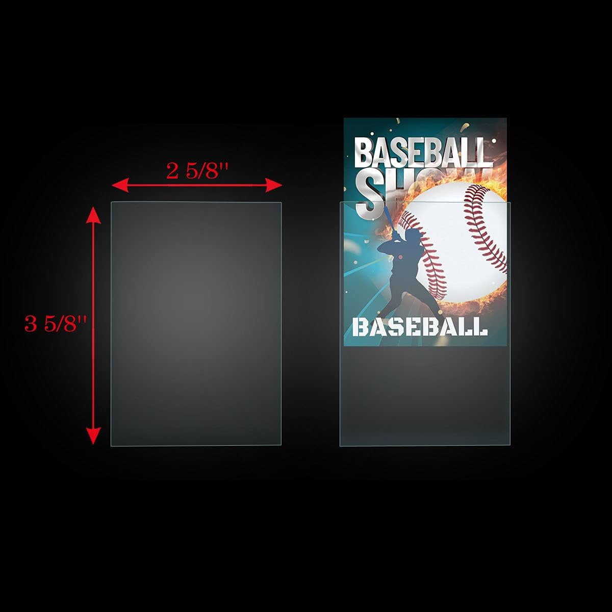 2000 Count Penny Card Sleeves, 2-5/8 x 3-5/8'' Soft Protective Inner Sleeves,Ultra Clear Baseball Card Protectors