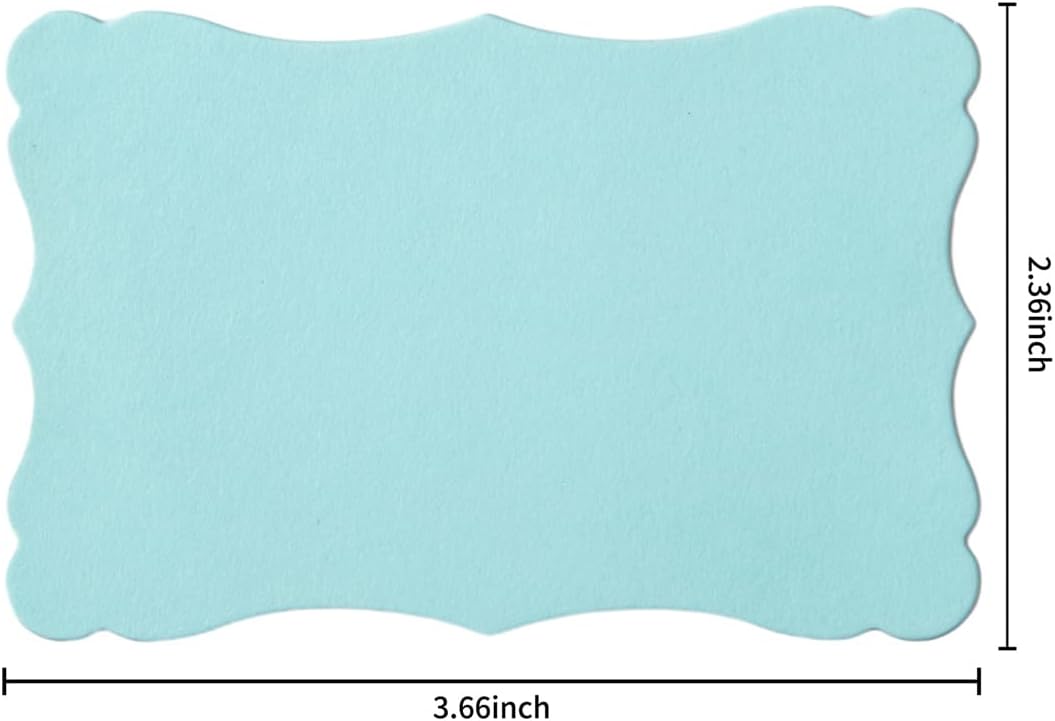 120 Pieces Small Mini Business Cards Vintage Assorted Colors Blank Note Cards Gift Word Card for Business Cards, Gift Cards (Light Blue, 3.66x 2.36 inches)