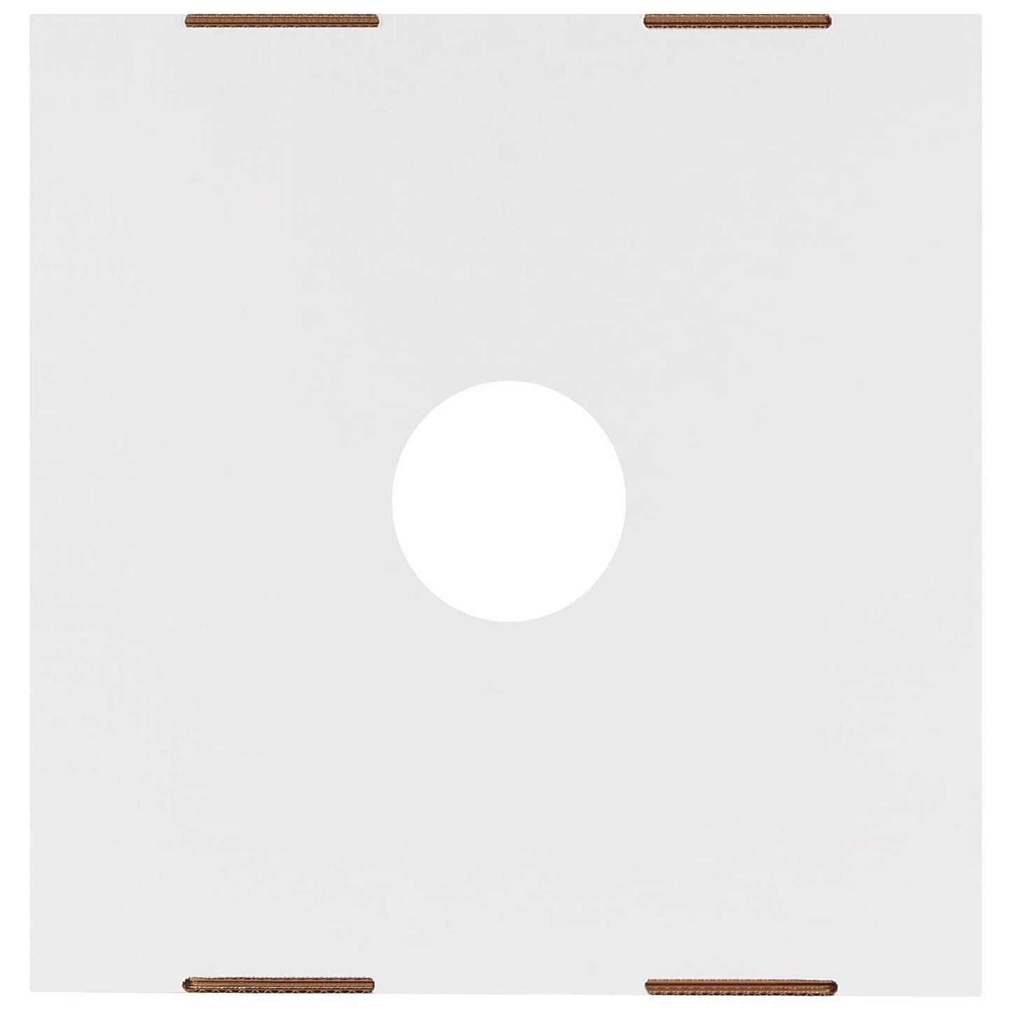 AVIDITI 40 or 50 Gallon Corrugated Cardboard Trash Can and Recycling Bin Lids with Hole (10-Pack) 18"L x 18"W x 3"H, White, Reusable and Disposable Garbage Lid for Parties and Outdoor Events