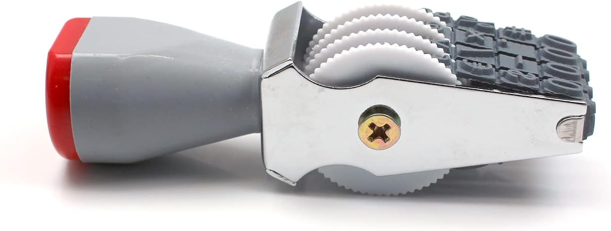 4 Digit Personalized Number Stamp Number Business Stamps Rubber Stamp Multi- Functional Creative Rolling Wheel StampSymbol Office Stamps Rolling Stamp