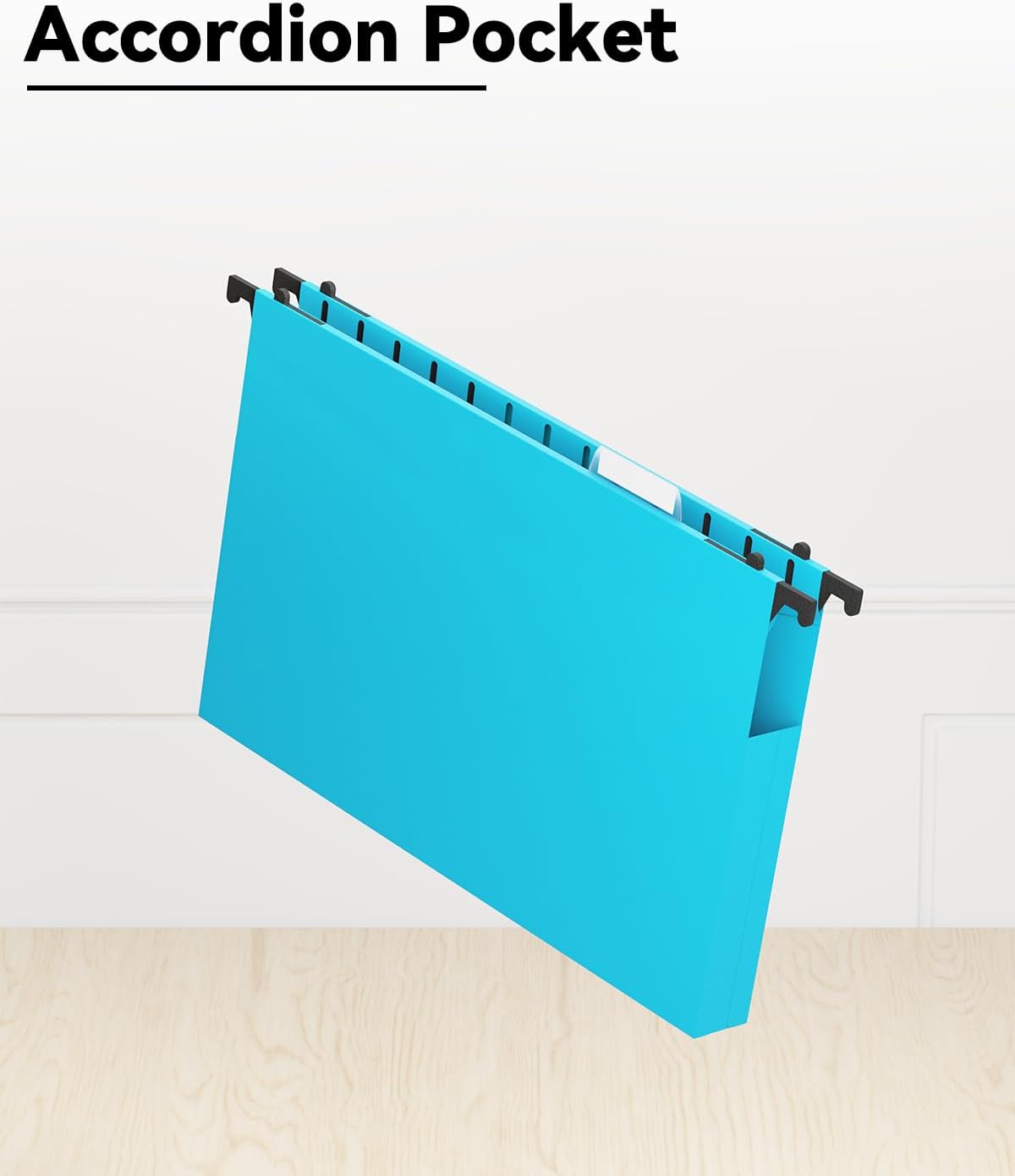 Ansook Plastic Legal Size Hanging File Folders,12 Pack Reinforced Expanding Hanging Folders,Heavy Duty 1” Expansion,Filing Cabinet Folders,Insertable Tabs,Color Coded File Organization,Assorted Color