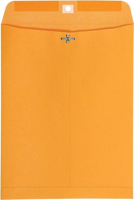 Catalog Envelopes (Open End), Brown Kraft, 28 Pound. 500 Per Pack. (Clasp, 6"x9")