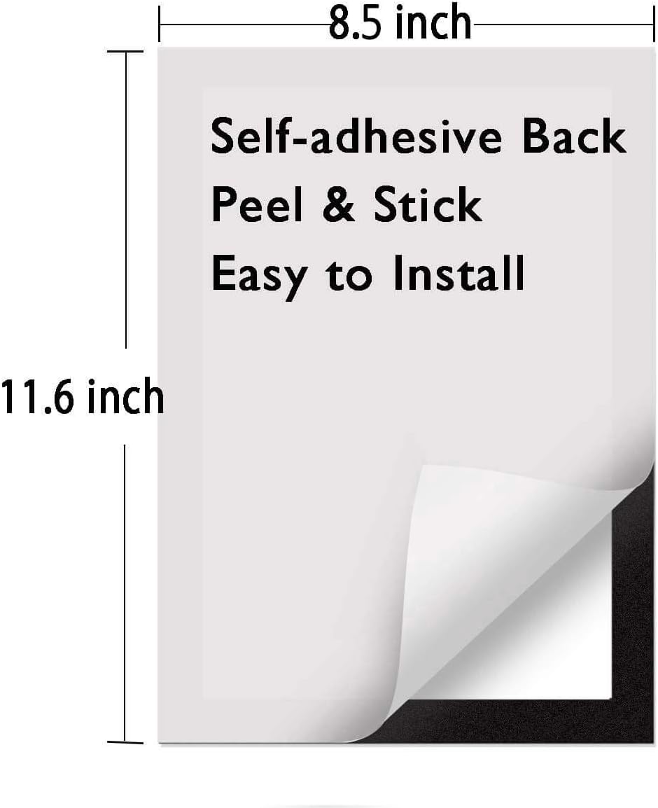 Document Sign Holder Pockets with Adhesive Back, Plastic Poster Picture Notice Display Frame for Window/Door/Wall/Cabinet, 8.5 x 11.6 Inches, Silver, 30 Pack