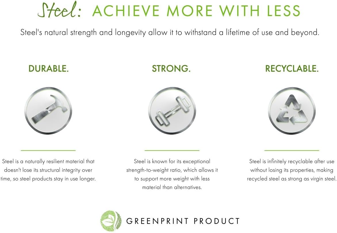 Displays2go Wire Magazine Rack with 6 Open Tiers, Holds Both Magazines and Brochures, Includes Sign Channel at the Front - White Wire