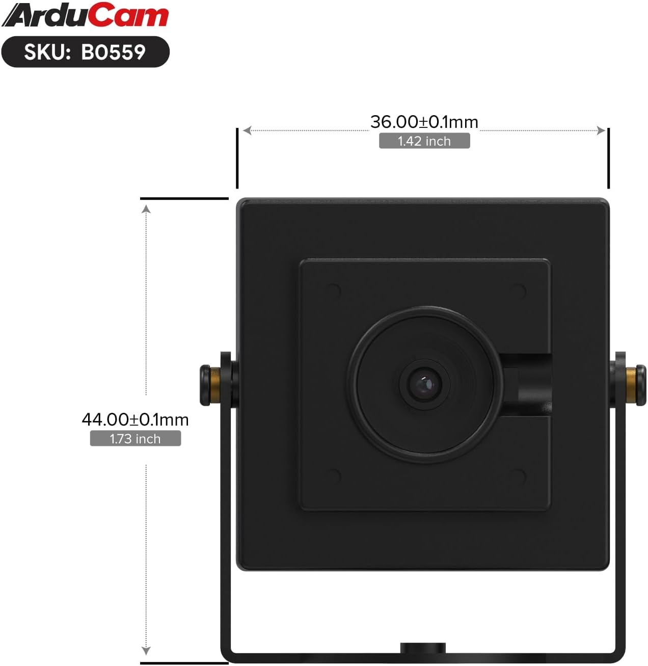 Arducam High Speed USB Camera Module, 1080P/100fps, 720P/180fps, 480P/360fps, Autofocus Lightburn Camera for Windows, Linux