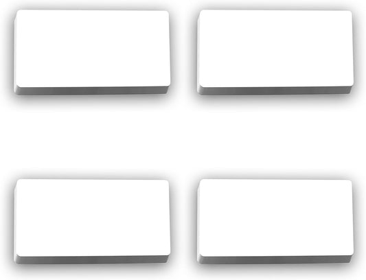40-Pack Dry Erase Magnetic Labels - Waterproof, Eco-Friendly, Reusable Magnetic Name Tags for Classroom, Office, Cabinet, Whiteboard, Fridge & More (White, 2x4 Inches)…