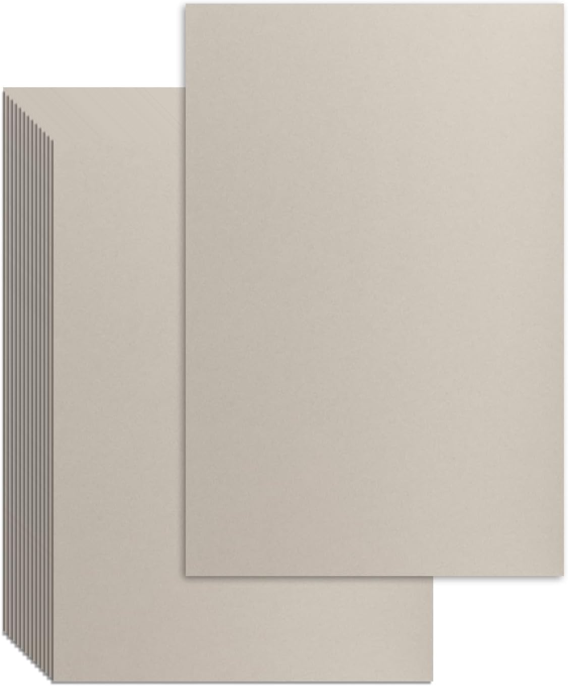 25 Pcs Book Board, Binder Board, Cover Board, Heavy Duty Chipboard for Book Binding, DIY Cardboard (Gray, 8.5 x 11 Inch 100PT)