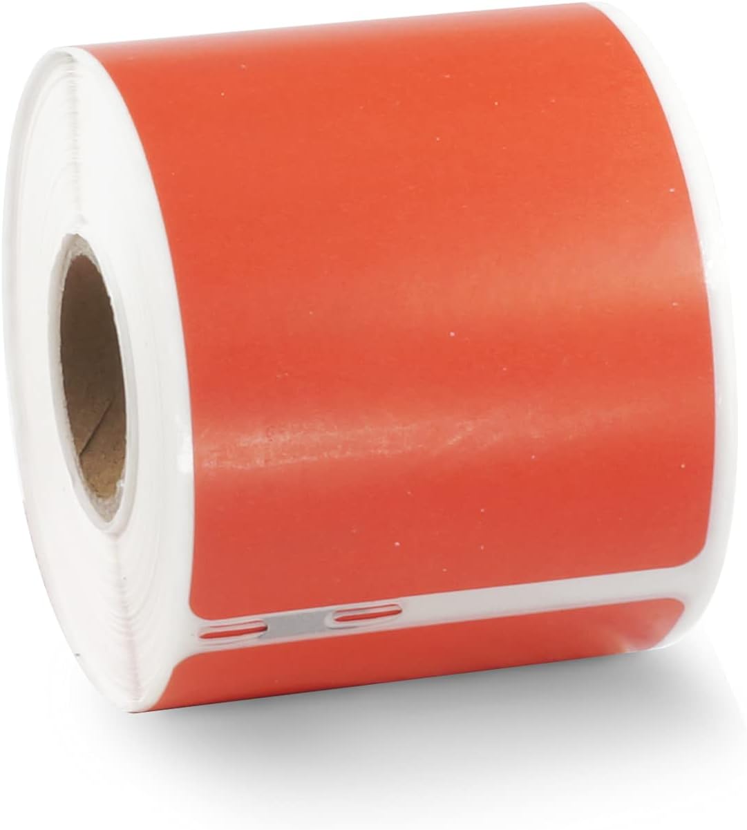 BETCKEY Colored Labels Compatible with Dymo 30323 (2-1/8" x 4") Name Badge Labels, Compatible for Dymo LabelWriter Thermal 450, 4XL & Zebra Desktop Printers [1 Roll, Red]