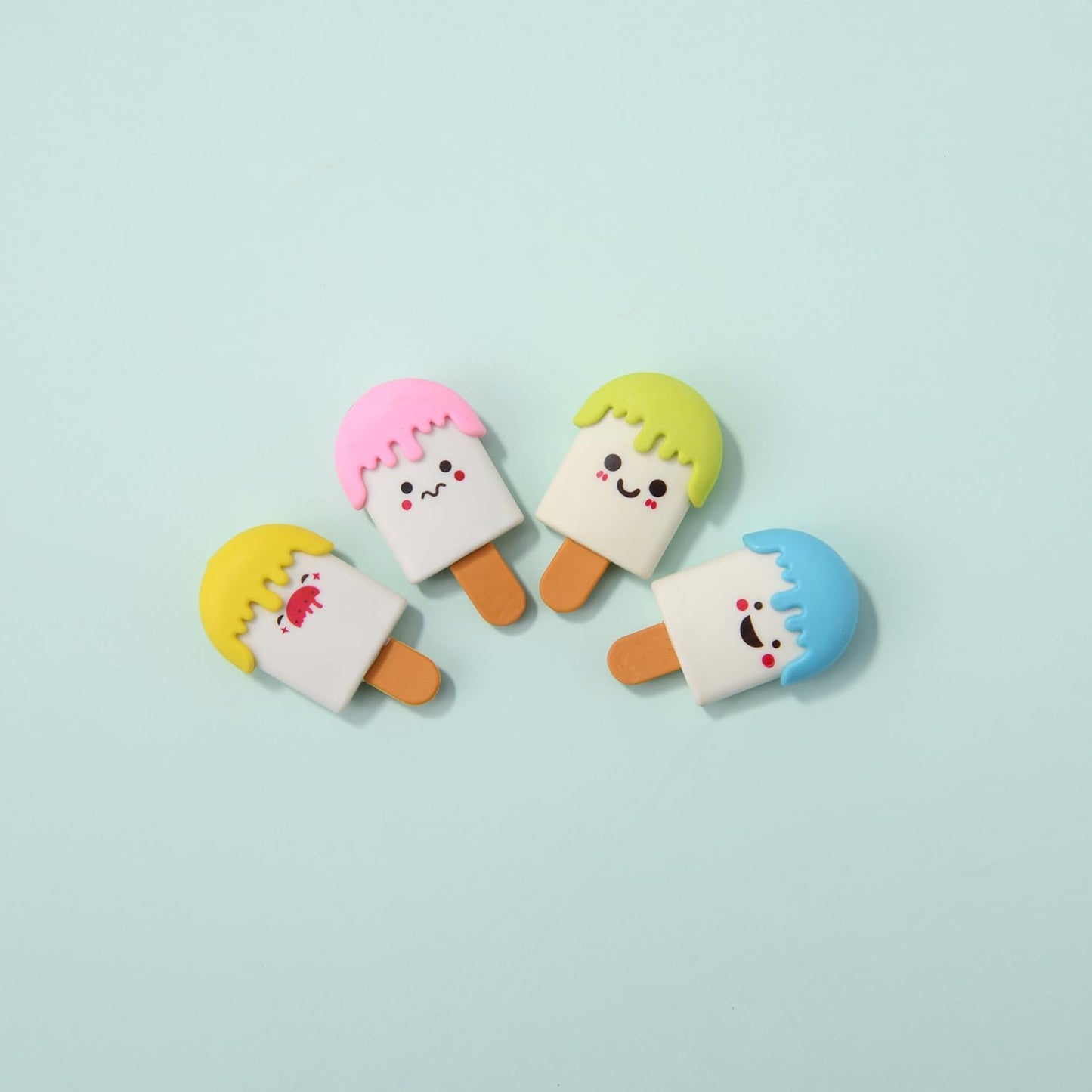 24 Pack Ice Cream Erasers for Kids, 3D Erasers for Boys and Girls, Fun Take Apart Erasers for School Supplies Prize Gifts Party Favors