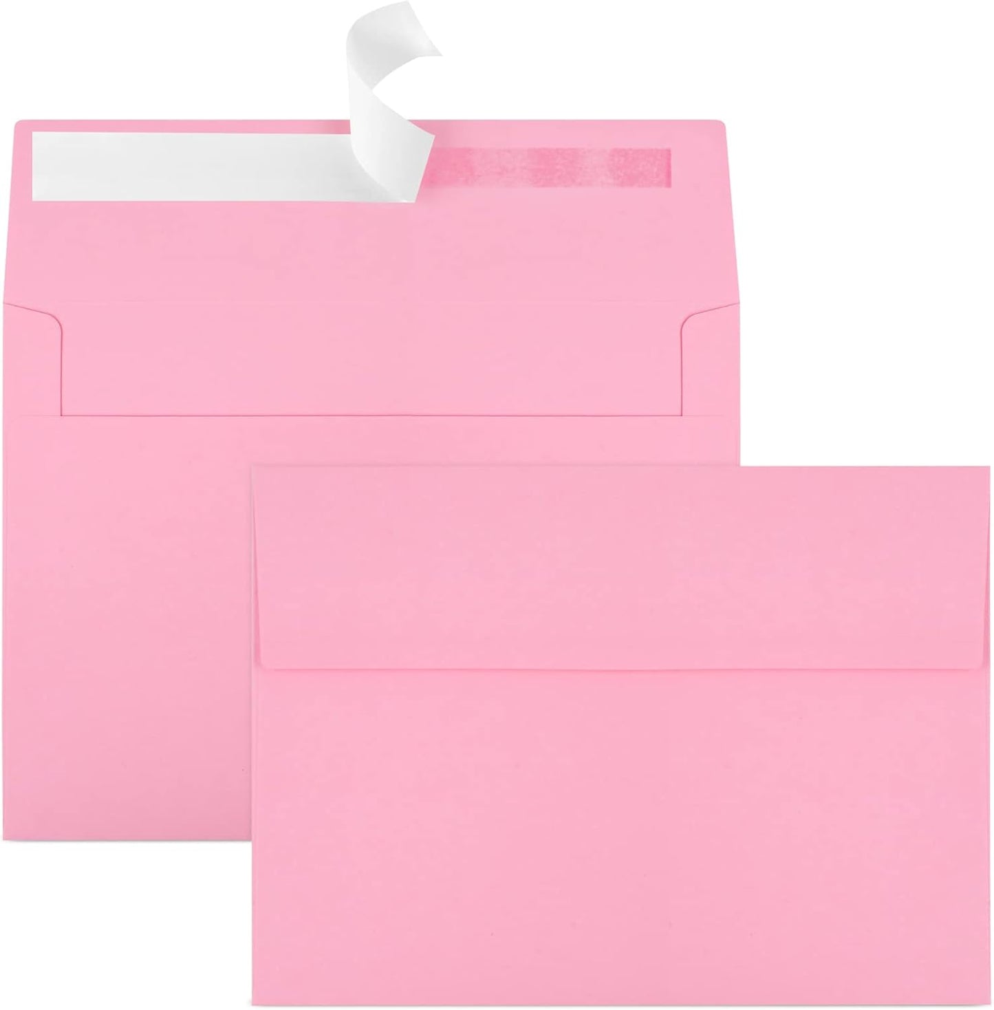 70 Packs of Invitation Envelopes, A2 Envelopes Pink, Postcard Envelopes, Envelopes for 4.5x5.5 Cards, Envelopes for Invitations, Envelopes Self Seal for Photos RSVP, Greeting Cards