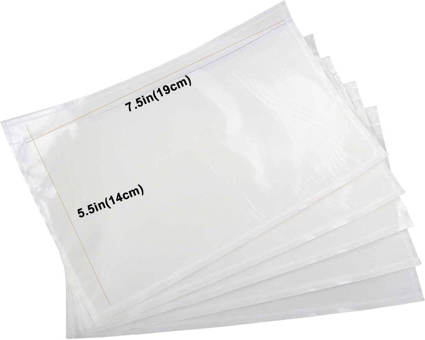 7.5x5.5 Packing List Mailing Envelopes Shipping Envelopes Packing List Clear Adhesive Shipping label sleeves Shipping Supplies for Small Businesses(2000 Pcs)