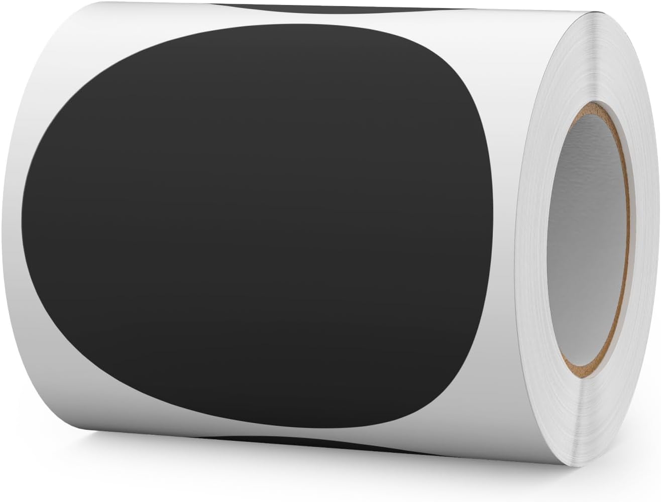 300 PCS Round Stickers 4 Inch Black Vinyl Circle Floor Dots Sticker Removable Self-Adhesive Colored Large Label Roll for Marking Inventory Organizing Classroom Line Up Spots