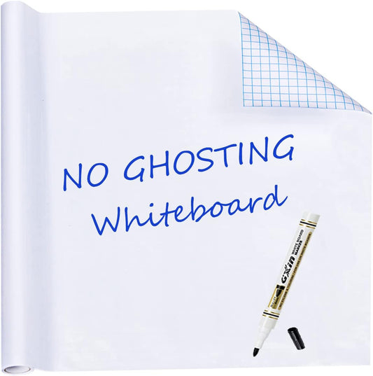 HAMIGAR Whiteboard Sticker for Wall 24" x 79" Dry Erase Board Large Wallpaper Peel and Stick, White Board Stick on Wall, Contact Paper Adhesive Poster Board Whiteboard with 1 Marker