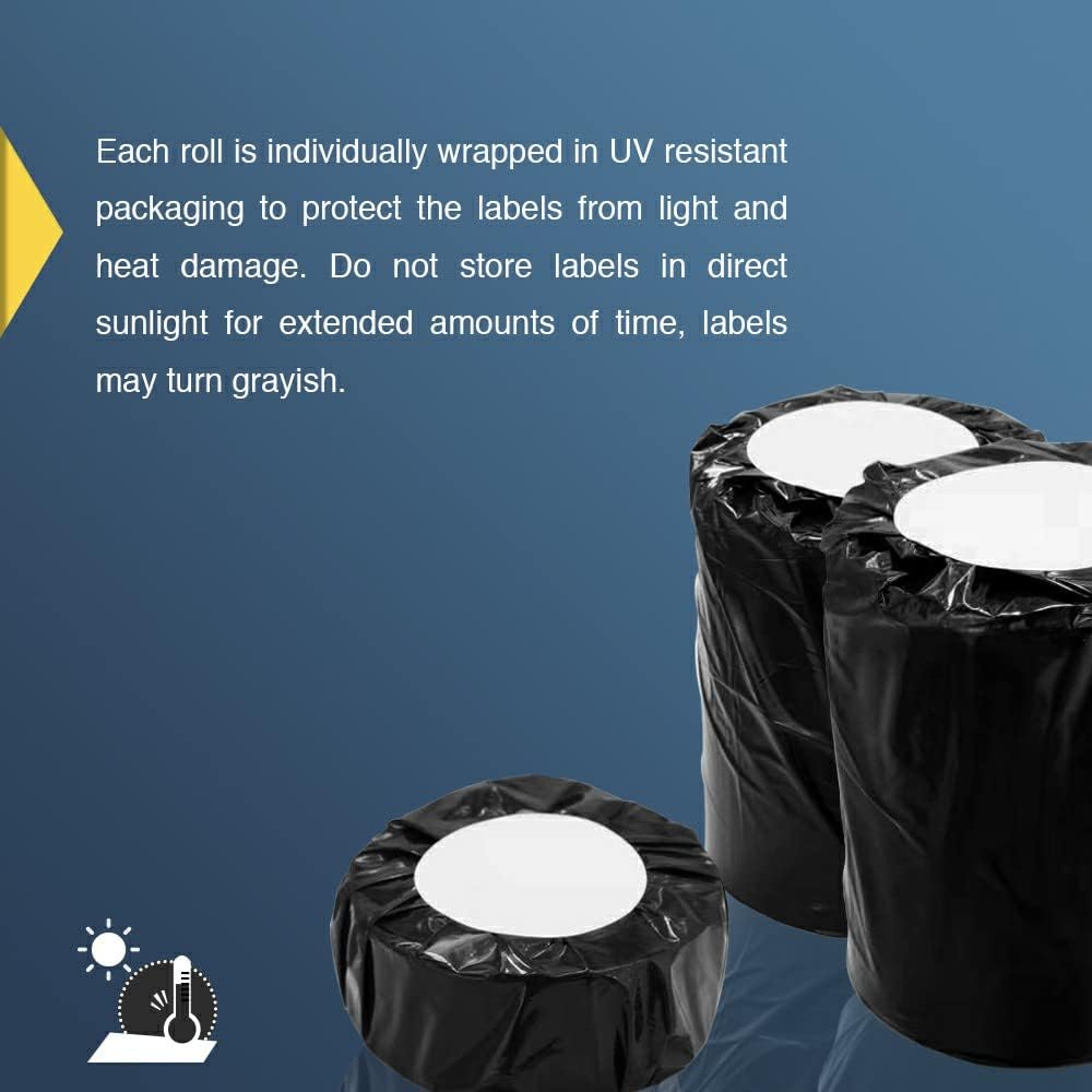 BETCKEY Colored Labels Compatible with Dymo 1738595 (3/4" x 2-6/2") Barcode/File Labels, Compatible for Dymo LabelWriter Thermal 450, 4XL & Zebra Desktop Printers [6 Rolls, Green]