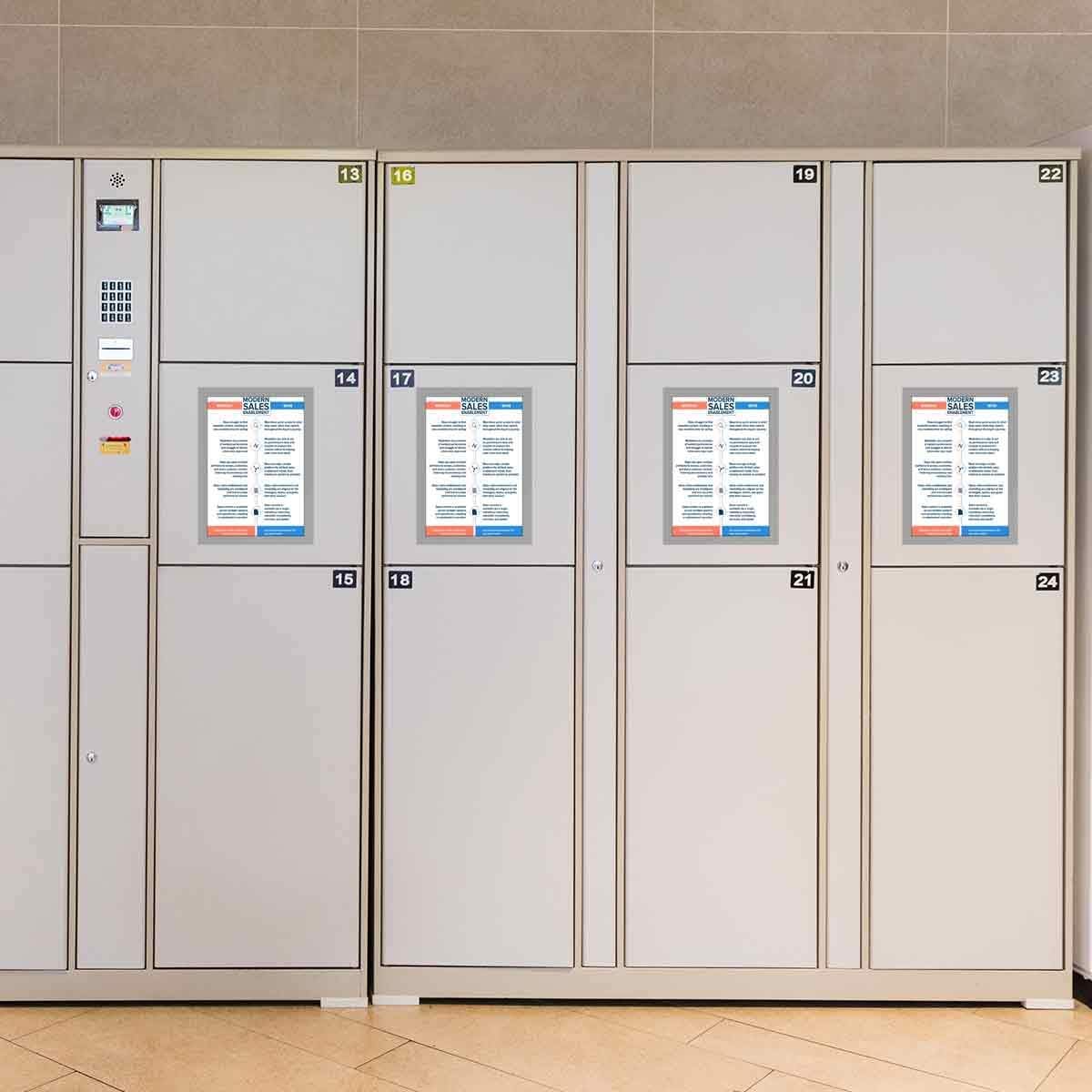 Document Sign Holder Pockets with Magnetic Back, Plastic Poster Picture Notice Display Frame for Fridge/Whiteboard/Chalkboard/Cabinet, 8.5 x 11.6 Inches, Silver, 30 Pcs