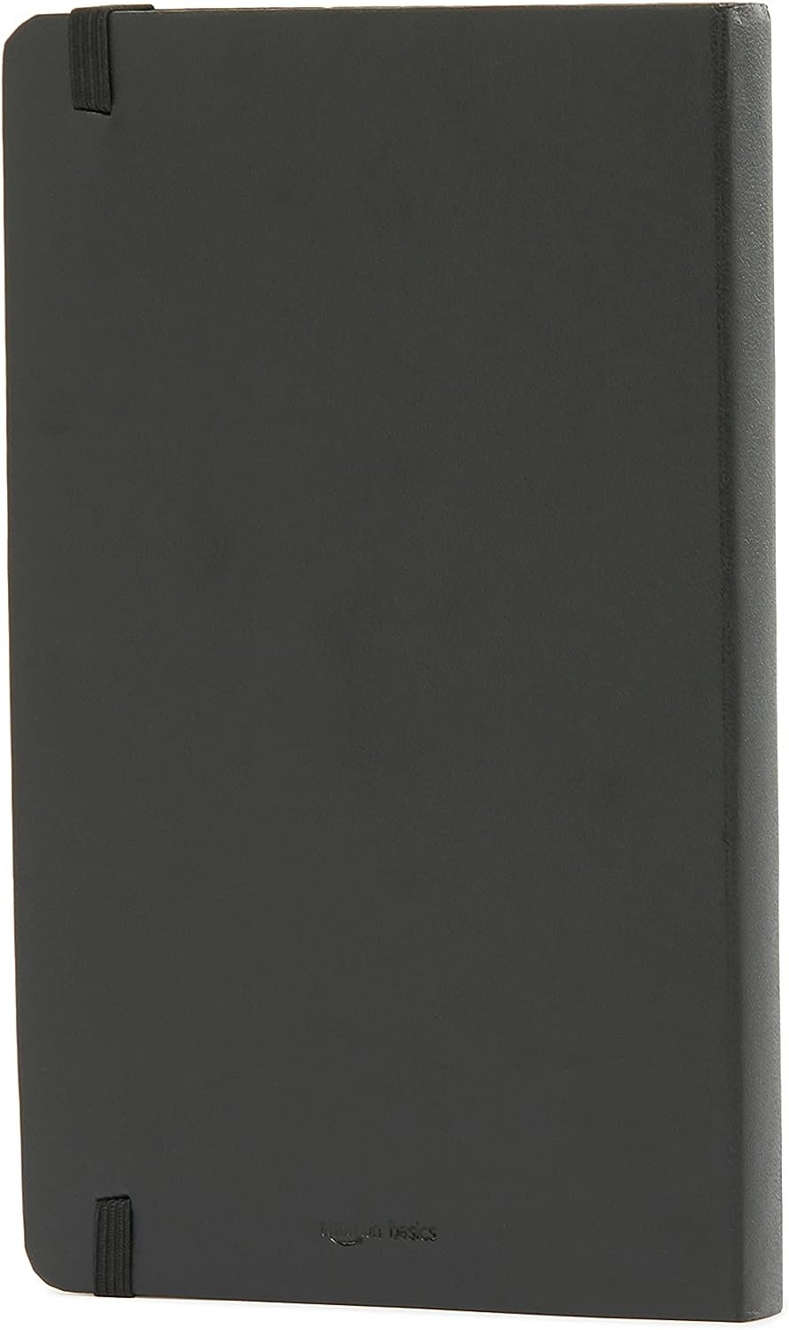 Amazon Basics Classic Lined Notebook, 240 Pages Hardcover, 5 x 8.25-Inch, Black