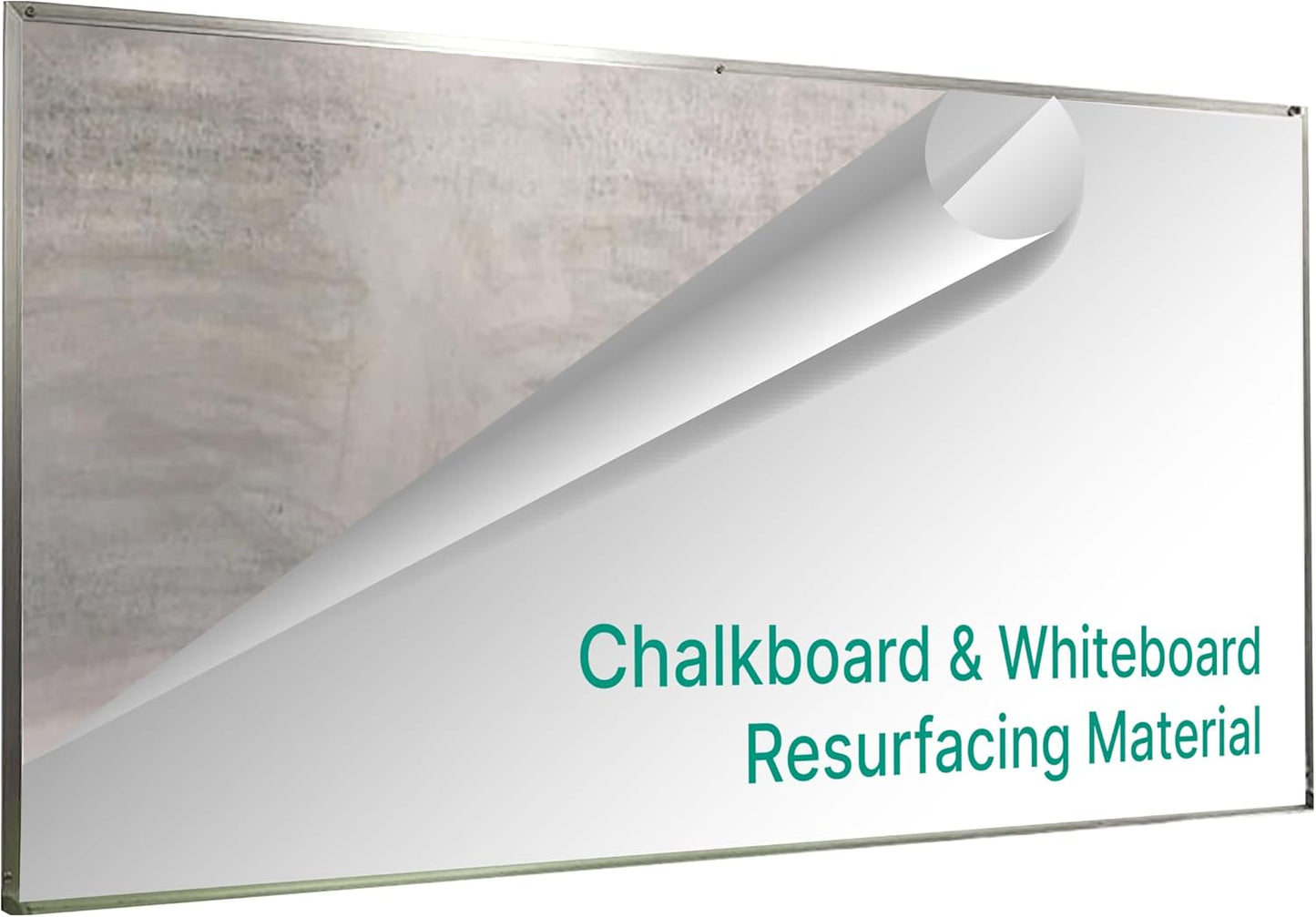 Everase Dry Erase Whiteboard Resurfacing Film Roll (11 ft x 50") – Peel & Stick, Converts Chalkboards & Stained Whiteboards, Durable, Scratch/Stain-Resistant, Eco-Friendly, Refinish in 30 Mins.