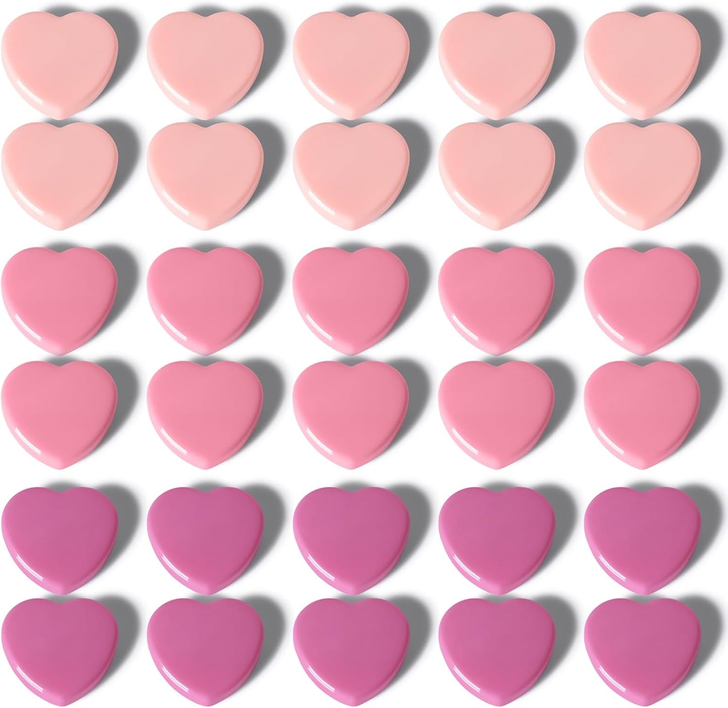 30PCS Heavy Duty Fridge Magnets - Small Cute Refrigerator Magnets for Whiteboard, Lockers & Kitchen, Cute Strong Magnets - Mini Decorative Magnet for Home, School, Office, Crafts, Locker (Pink)