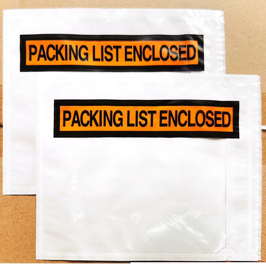 1000 Pcs Packing List Envelopes Pouches 4.5”x 5.5”,Packing Envelopes for Shipping Mailing Pouch Enclosed Bags with Packing Slips Invoice Label