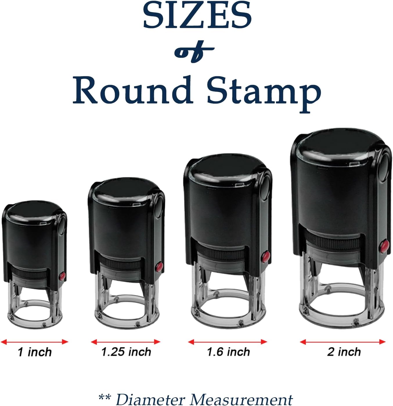 Custom Logo Stamp - Personalized Self Inking Business Stamp with Your Image Text Design, Round Rubber Stamp for Address/Branding/Packaging/Box/Paper Bag, Press Quick Dry Ink, Durable & Refillable