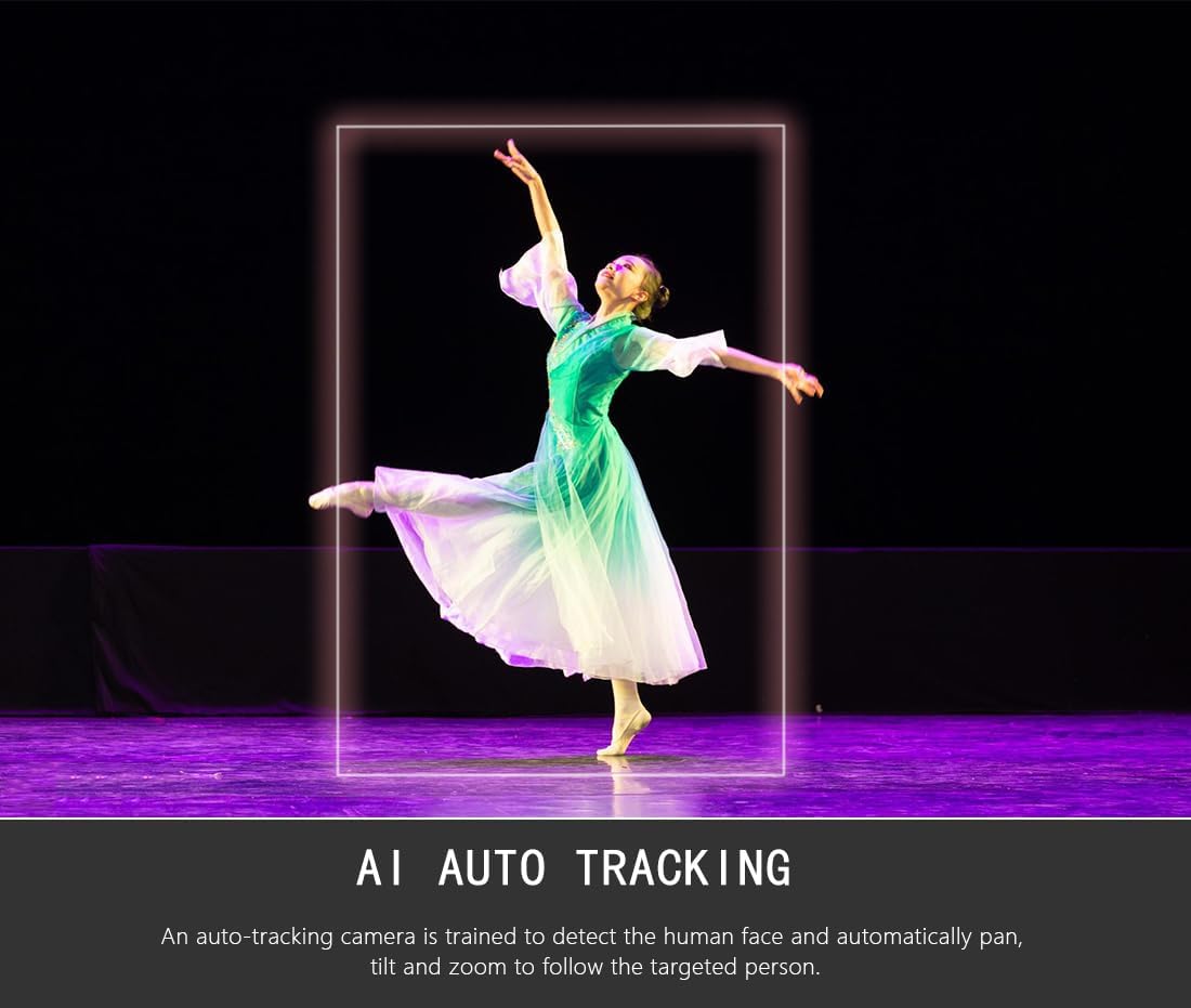 AVKANS 20X NDI PTZ Camera Kits - 2pcs 20X AI Auto Tracking NDI Camera with 1pcs IP Joystick Controller Package for Church Live Streaming Video Production（2X LV20N and 1x AV-Joy-IP）