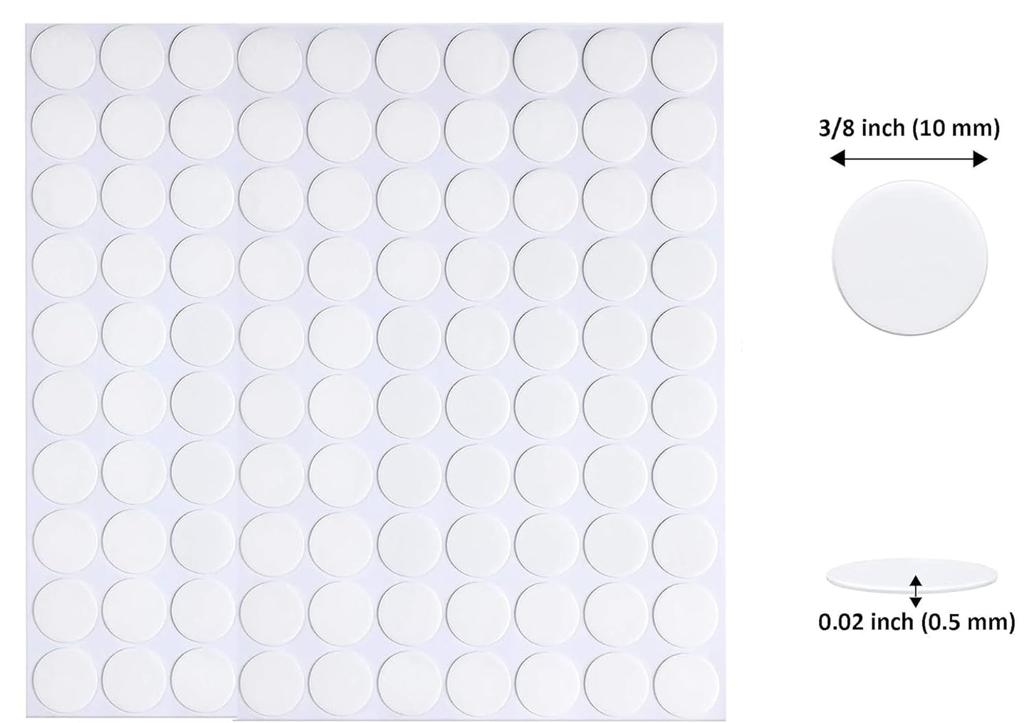 Adhesive Stick dots Two-Sided Sided Mounting Putty Stick Tack for Wall Hanging Crafts Balloons Festival Party Decorations,Clean Removable(0.39"*0.39"-700)