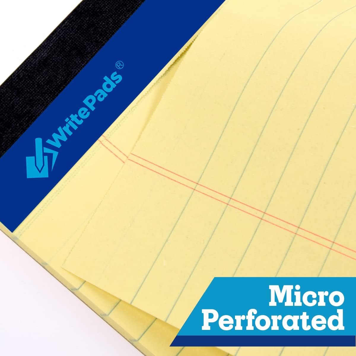 8.5"x14" Legal Pads,Wide Ruled,Canary Paper,12 Pack,50 Sheets Per Writing Pad,Micro perforated Writing Pad,BL-LCY50W-12PAD