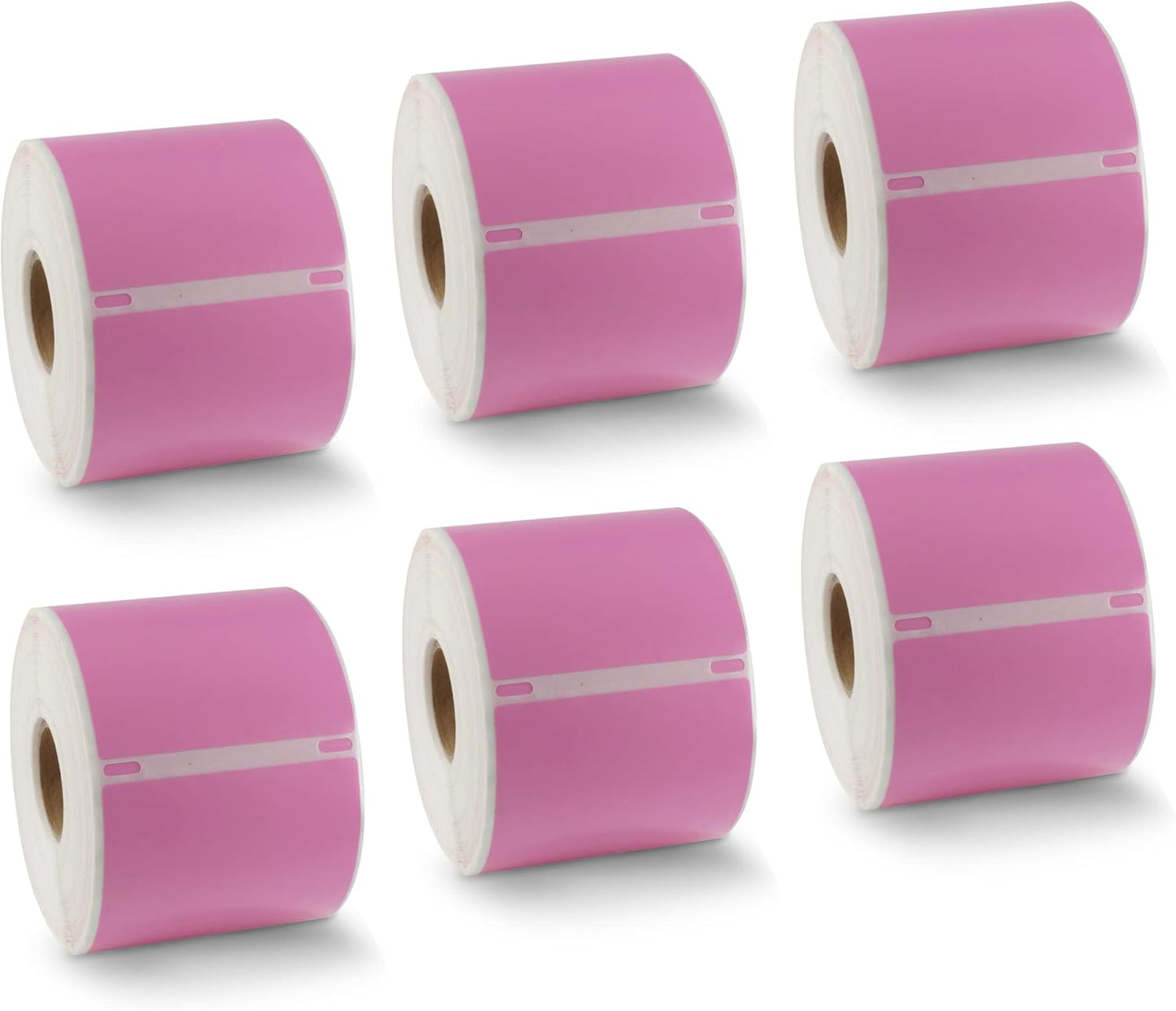 BETCKEY - Compatible DYMO 30256 (2-5/16" x 4") Replacement Shipping Labels - Compatible with Rollo, DYMO Labelwriter 450, 4XL & Zebra Desktop Printers[6 Rolls - 1800 Labels, Pink]