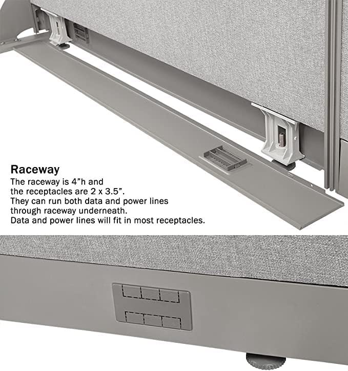 GOF Office Partition Single Panel (24" w x 60" h) 2ft x 5ft