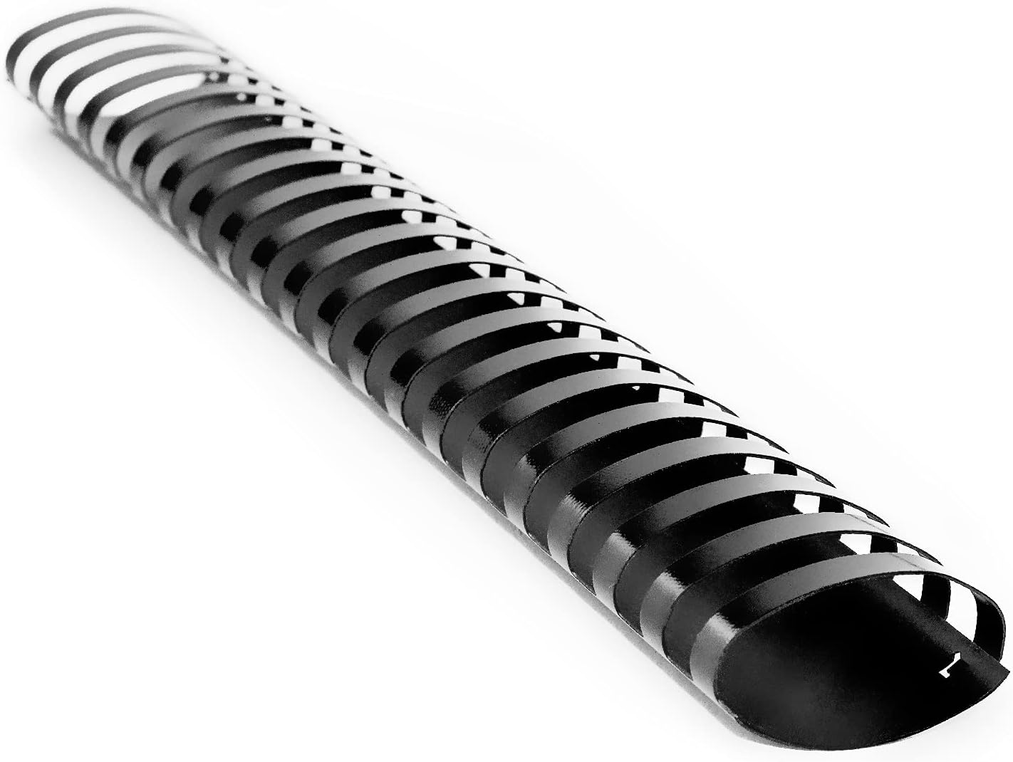 HOUYEE 50Pack 2 Inch Plastic Binding Comb 19 Ring, 450 Sheet Capacity, Letter Size Black Comb Binding Spines