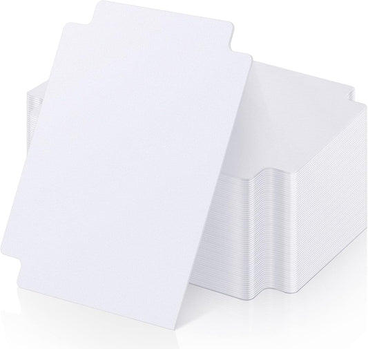 60 Pcs Trading Card Dividers White Card Separators with Tabs Blank Card Box Card Divider Cards for Sports Games, 2.71 x 3.8 Inches Fit for MTG TCG Sports Cards Card Games