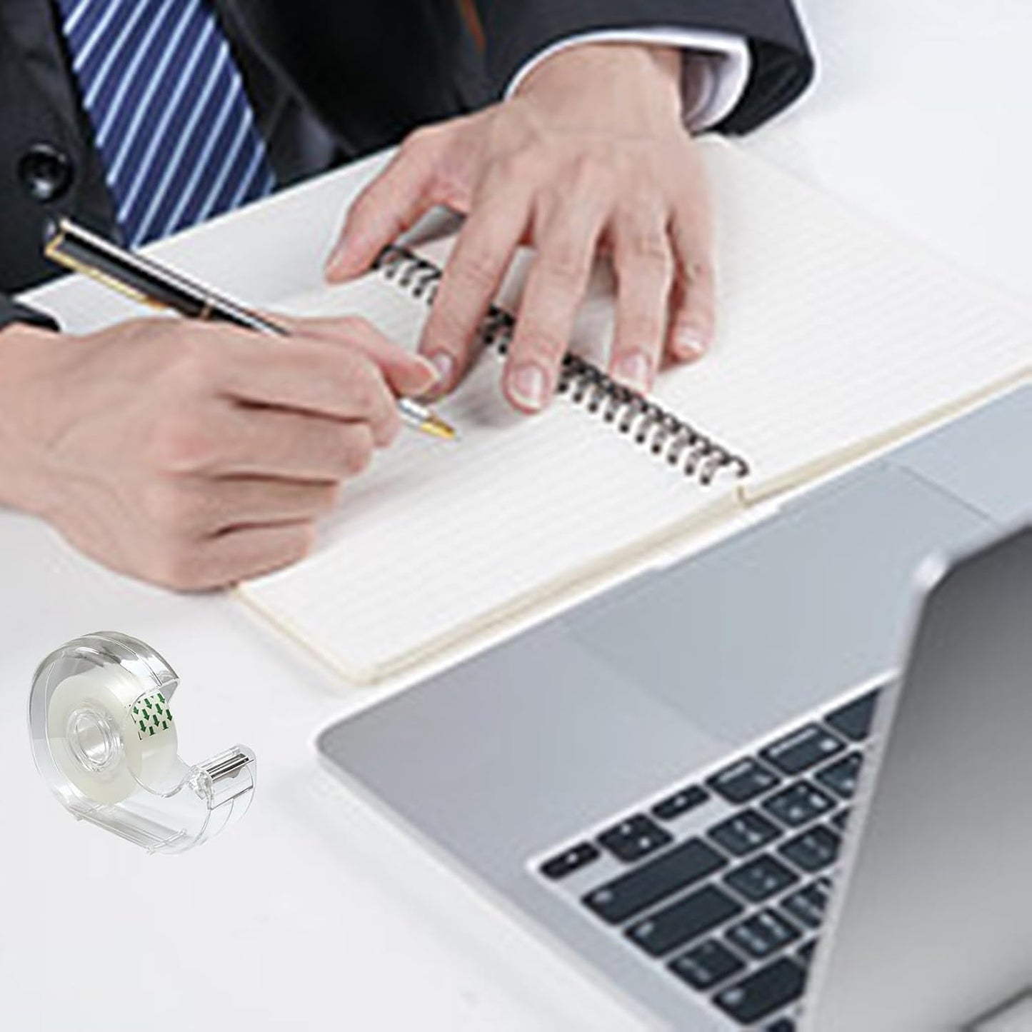 Clear Tape, Transparent Tape for Office, 3/4 in, Dispensered, 24 Packs