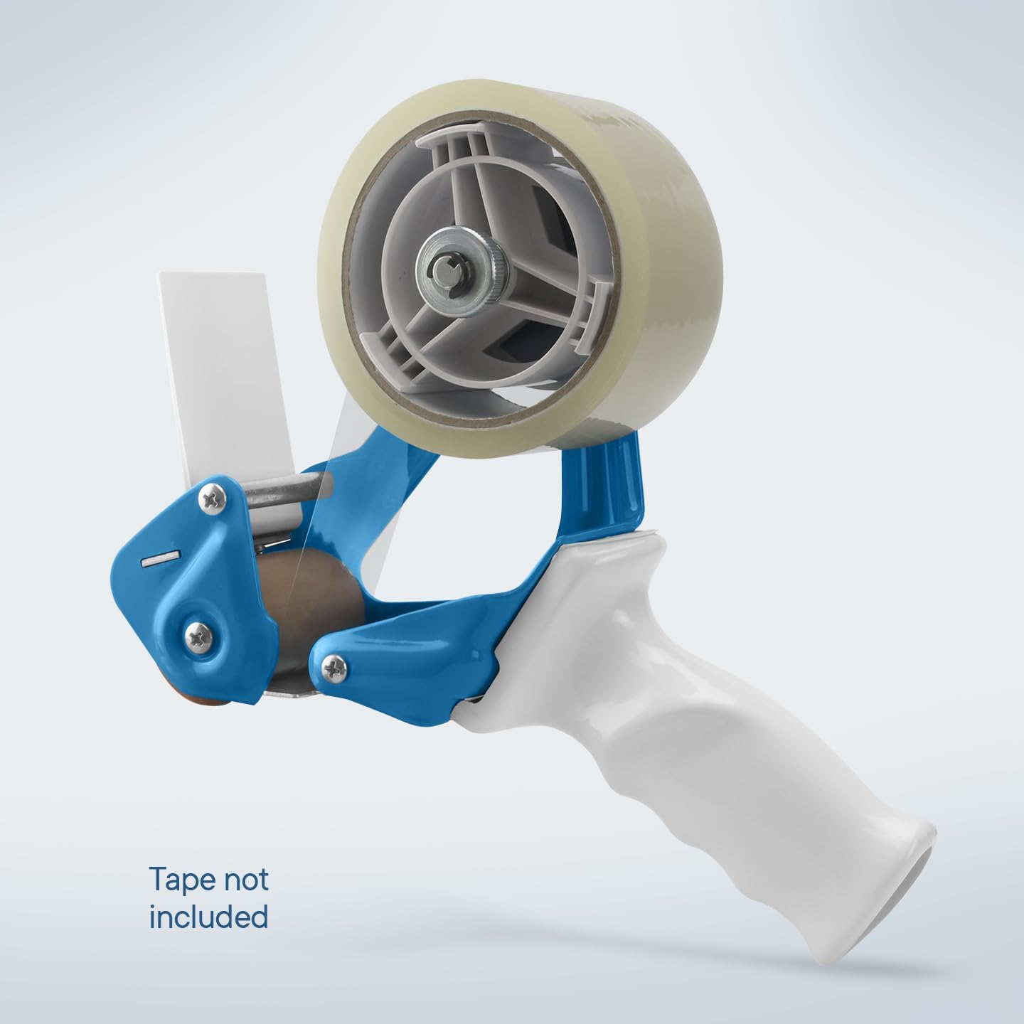 Heavy Duty Metal Frame Tape Gun - 3 Inch Core with Special Ergonomic Handle - Packing Tape Dispenser with Premium Tempered Steel Blade for 2" Tape Rolls