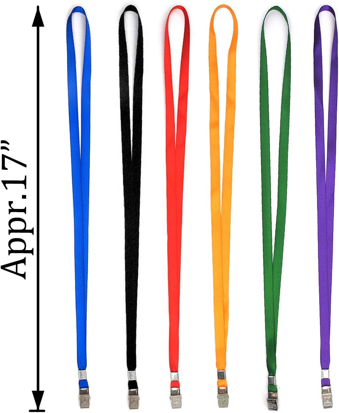 Bird Fiy Lanyards with id Holder Name Badges 50 Pcs Waterproof Type Clear Plastic Horizontal Name Tag Badge Id Card and 50 Pcs Lanyard (Purple)