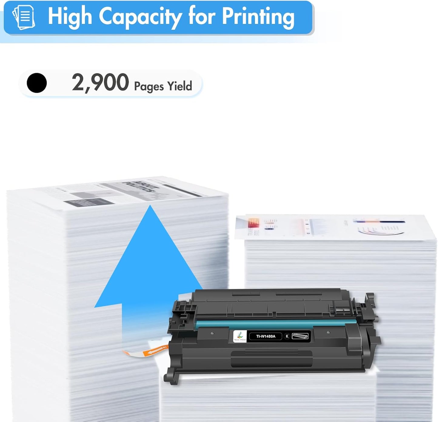 148A Toner Cartridge Black 148X Compatible Replacement for HP 148A 148X W1480X W1480A for HP Laserjet Pro 4001n 4001dw 4001dn MFP 4101fdw 4101fdn Printer Ink (2 Pack)