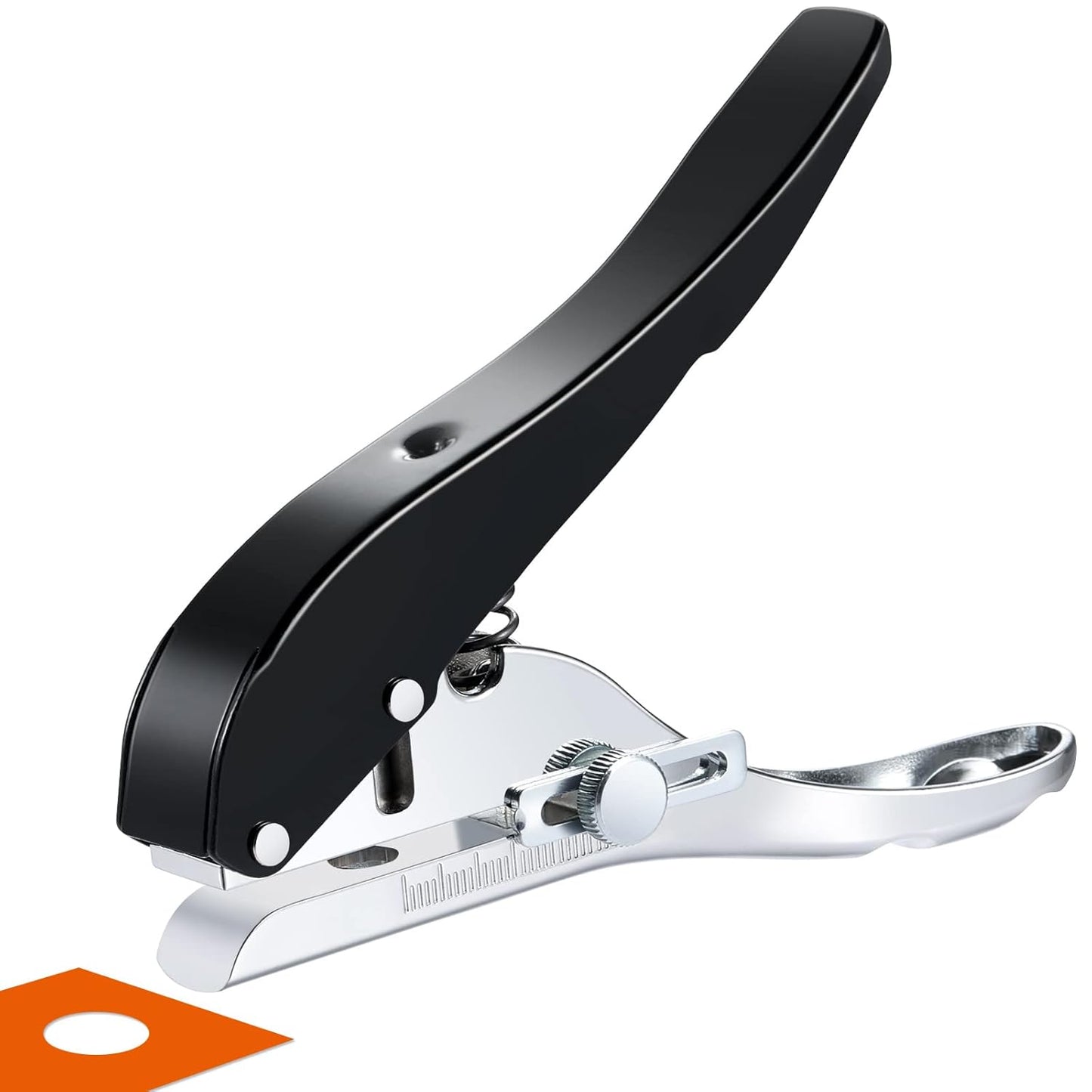Hole Punch 3/8 inch-10mm Single Hole Punch,Heavy Duty Hole Puncher Single,Paper Punch Portable Hand Held Long Hole Puncher for Paper Cards Plastic Cardboard