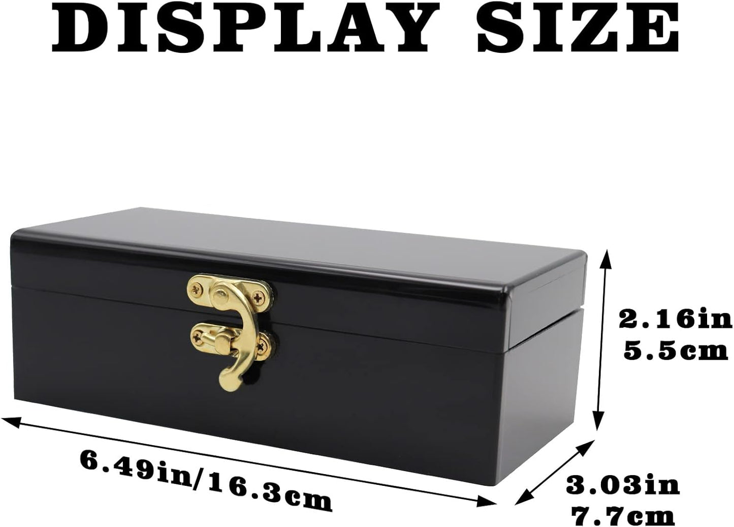 Black Acrylic Lockable Cash Box, Money Holder, Cash Organizer, Single Row Currency Tray, Money Storage Box