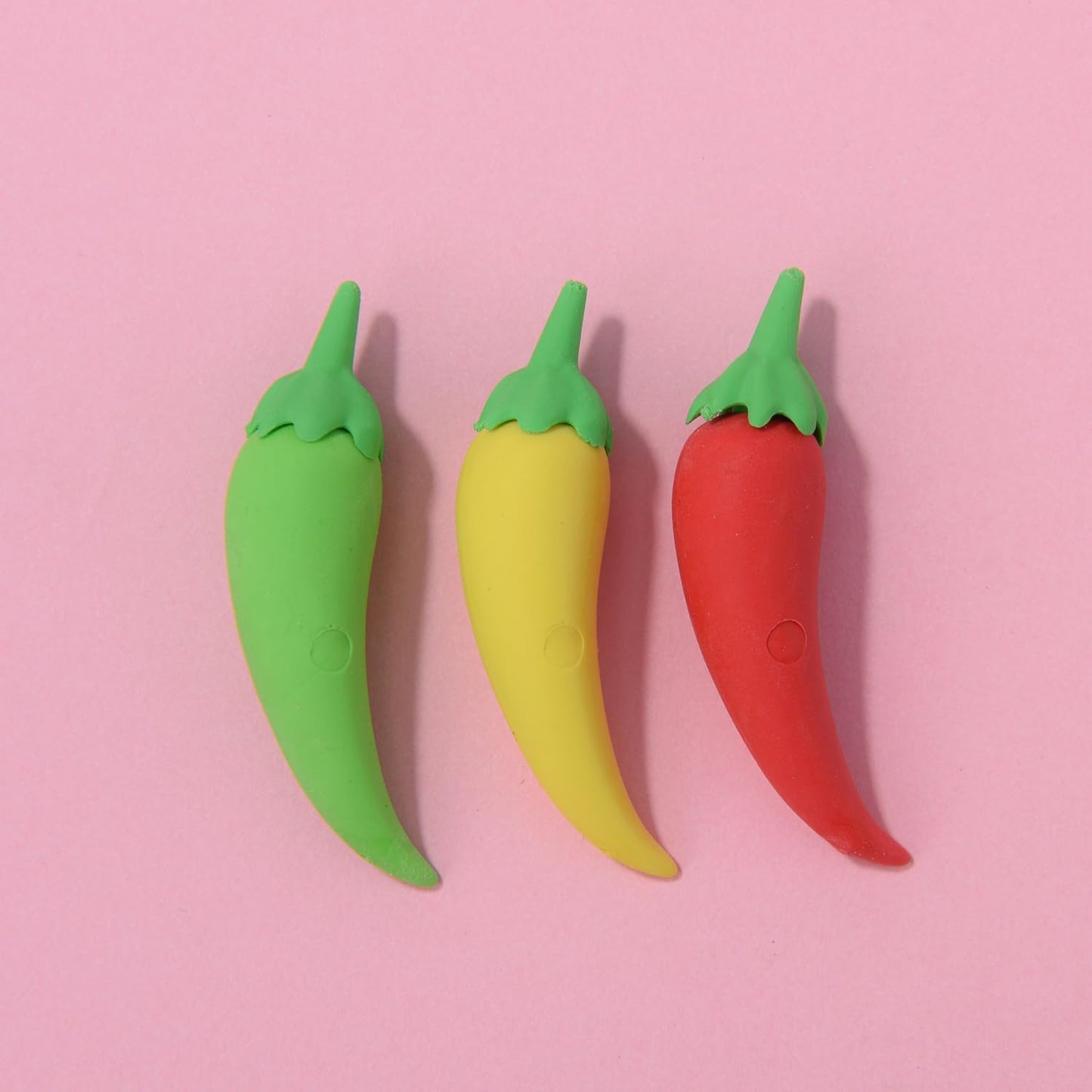 18 Pack Chili Pepper Erasers for Kids, 3D Food Erasers for Boys and Girls, Fun Take Apart School Supplies, Prize Gifts, Party Favors