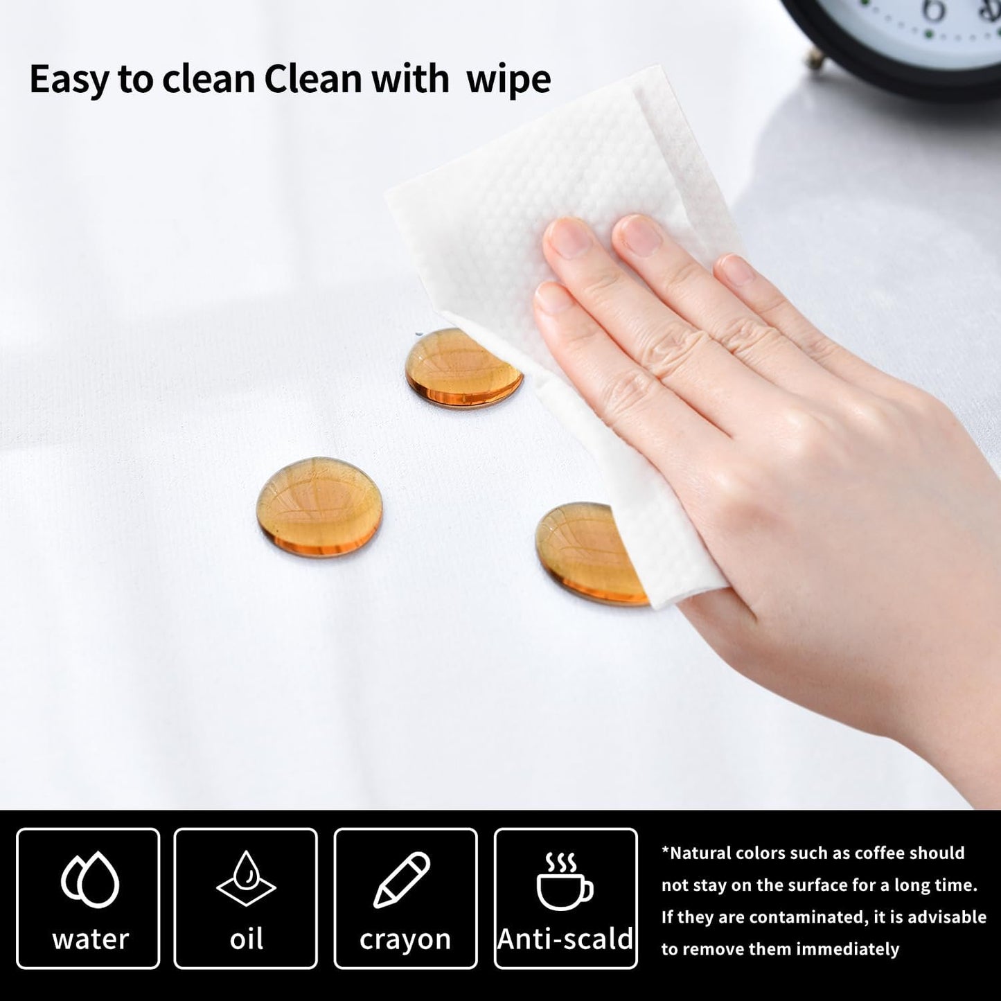 Clear Desk Mat, Non-Slip PVC Desk Protector Mat with Round Edge, Heat Resistant & Waterproof Clear Desk Writing Mat for Home and Office (23.6"*13.8")