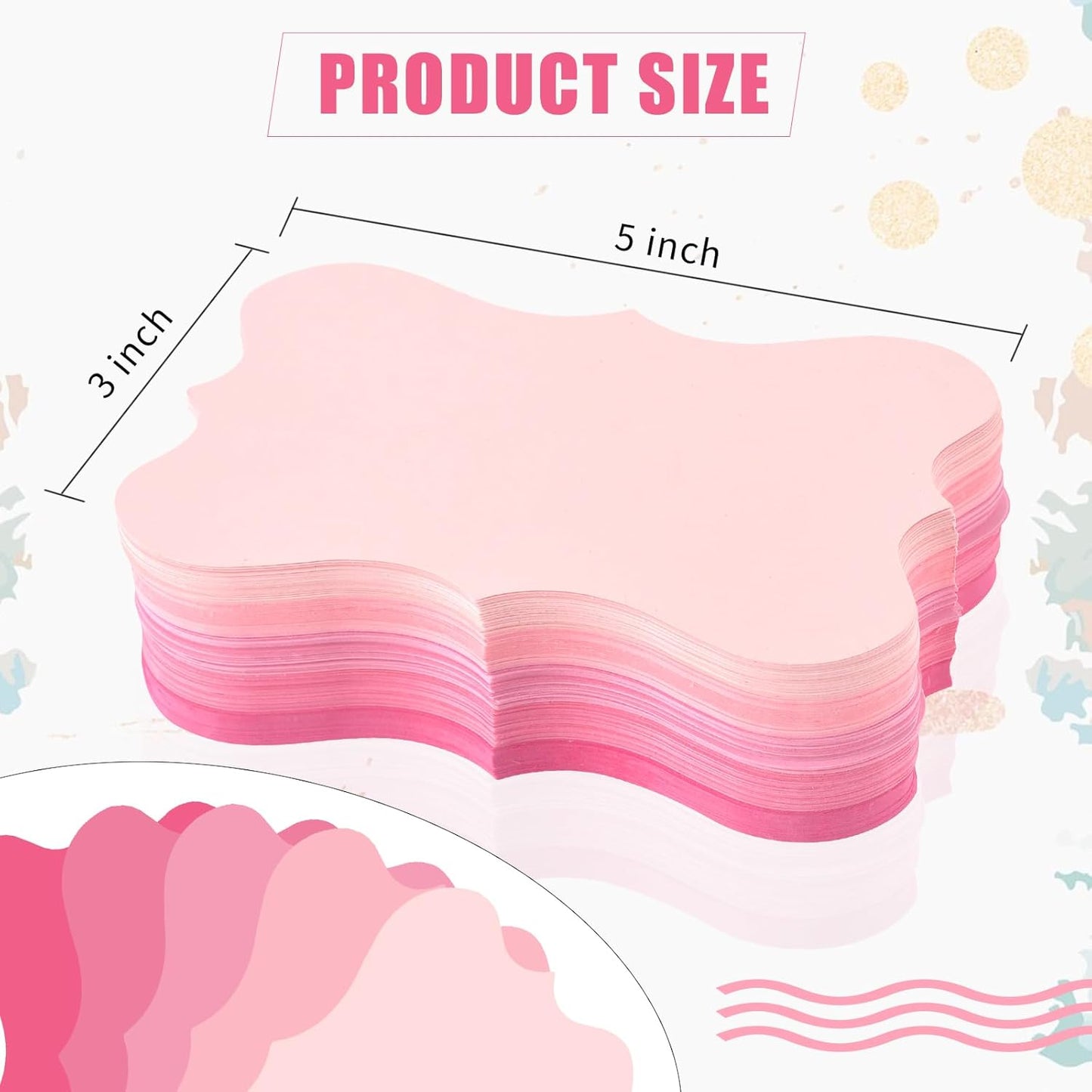 300 Pack Pink Index Cards 3x5 Colored Blank Index Cards Lavender Cardstock Wedding Index Cards Invitation Cards Thank You Notes Cards For School Office Studying Kids Nursing Students（180g）