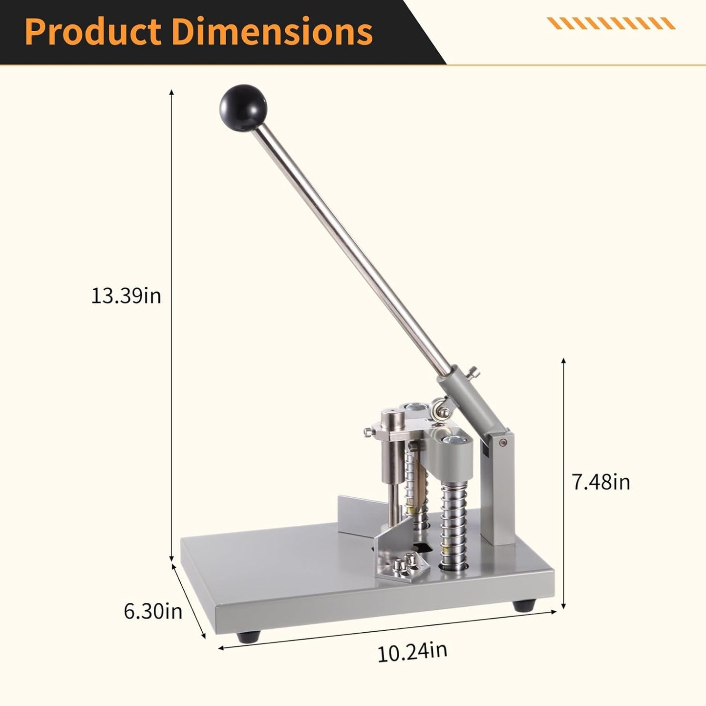 Corner Rounder, Paper Punch Cutter, Hand-Operated Corner Rounding Machine with R6mm and R10mm Dies, Industrial Heavy Duty Paper Cutting Tool for Laminate