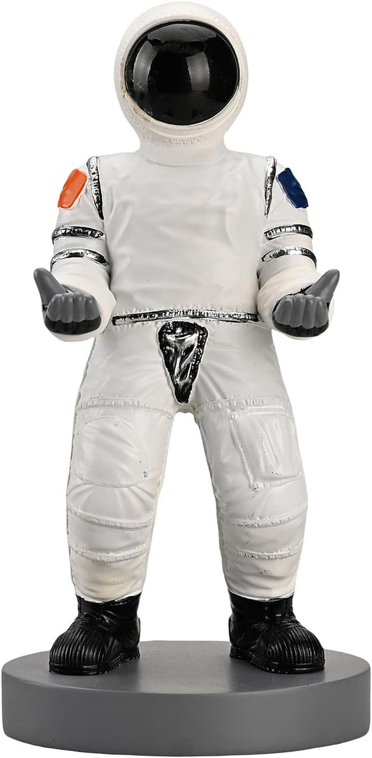Astronaut Mobile Phone & Pen Holder, Device Stand, Desk Organizer Decorative Pencil Holder (White&Black)