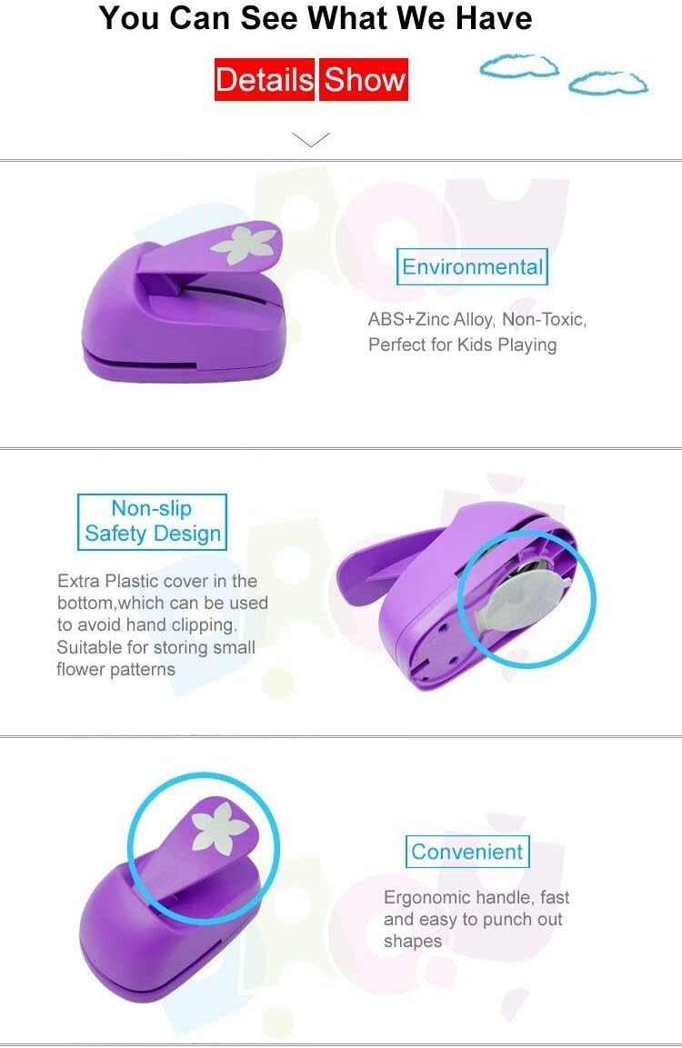 Craft Lever Punch 3 inch Rhombus Paper Punch Professional Tool for Paper Crafting DIY Projects，Gifts，Stationery，Education，Greeting Cards Arts Fun Projects