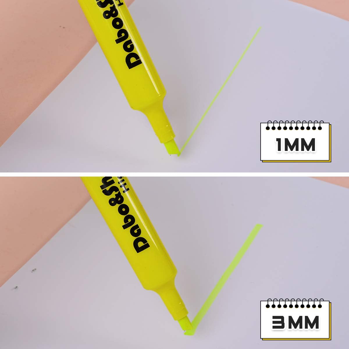 Dabo & Shobo Highlighters Set of 24,Colored Markers And Beautiful Combination Set Liquid Ink Fast Drying And Not Easy To Fade Are Suitable For Classroom, Office And Shop Short Style